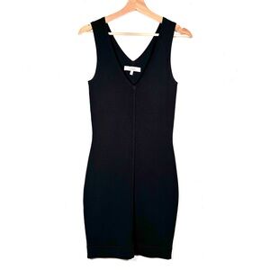 Robert Rodriguez Black Bodycon Midi Dress Sleeveless Stretch Size S